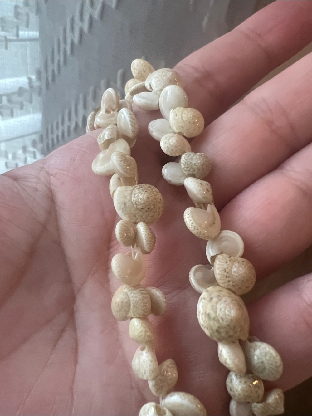 2 Handcrafted Hawaiian Shell Lei Necklaces
